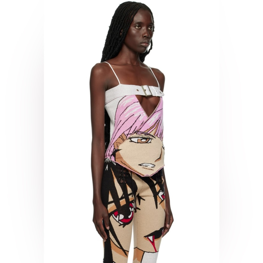 1XBLUE SSENSE Exclusive Pink Anime Tank Top size M - Picture 3 of 6